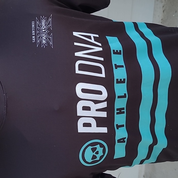 INFAMOUS Paintball Pro DNA Black and Teal Men's Large Short‎ Sleeve Shirt Jersey - Picture 2 of 7